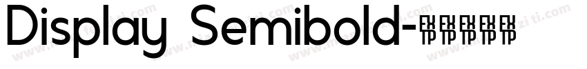 Display Semibold字体转换